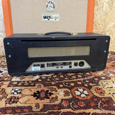 Immagine Vintage 1960s Carlsbro CS60 PA Valve Guitar Amplifier Head w/ Lay Down TF - 6