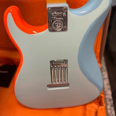 2022 Fender Artist Series George Harrison Rocky Stratocaster 2022 - Sonic Blue / Custom Art image 10