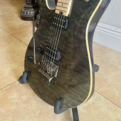 EVH Wolfgang WG Standard Quilted Maple Left-Handed Electric Guitar - Transparent Black w/ Gig Bag image 2