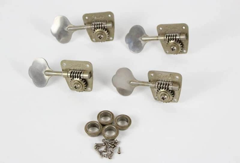 1977 Vintage Fender Precision/Jazz/Telecaster Bass Lefty TUNERS Left-Handed USA 1960s-1970s Nickel image 1