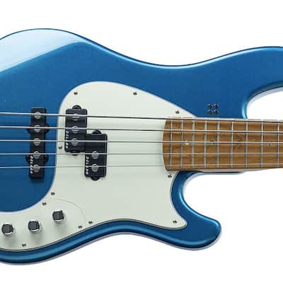 Sandberg California VT5, Lake Placid Blue - High Gloss, Maple/Maple Birdseye Roasted, Matched Headstock image 1