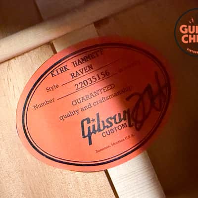 2025 Gibson Custom Shop Kirk Hammett Signature Raven Ebony Signed Label OHSC COA image 15