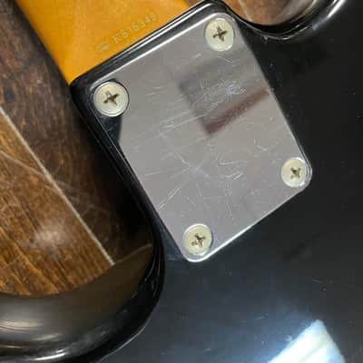 1985 Fender Japan Squier SST-30 'E' Serial Stratocaster with Rosewood Fretboard Black MIJ image 15