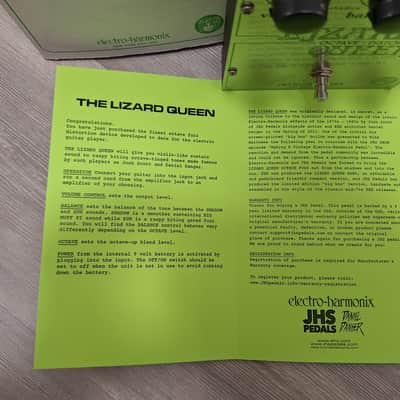 Electro-Harmonix / JHS "Big Box" Lizard Queen Octave Fuzz 2023 - Silver / Green image 6
