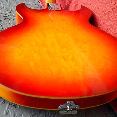 Barney Kessel*Vintage 1960's Norma / Teisco👑Semi-Hollow electric guitar*made-in-Japan image 12