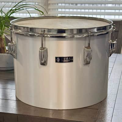 Tama 14 inch concert tom 80s - Metallic White image 1