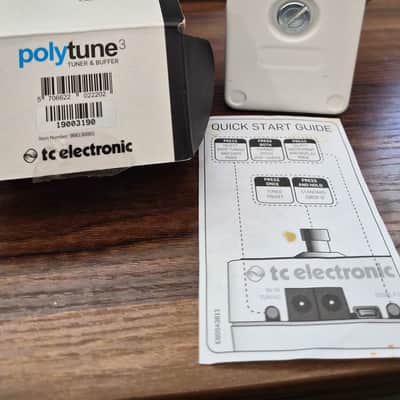 TC Electronic Polytune 3 Polyphonic Tuner Pedal 2017 - Present - White image 3