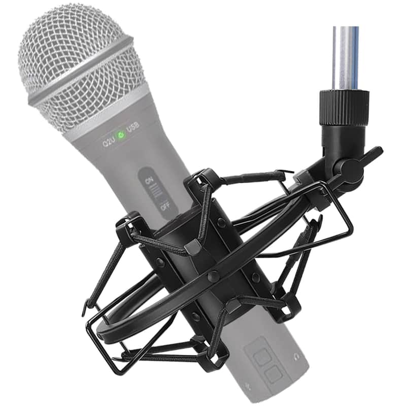 Q2U Usb/Xlr Microphone Shock Mount Holder For Reduces Vibration And Noise, Suitable For Samson Q2U Usb/Xlr Dynamic Mic image 1