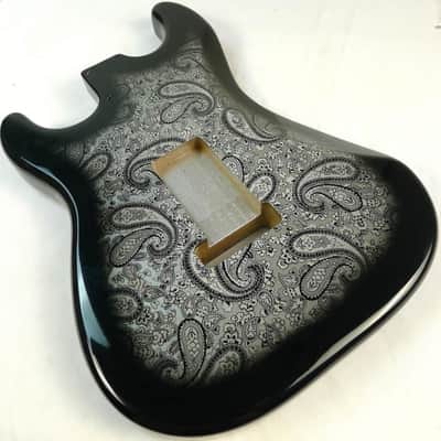 Black Alder Wood Custom Finish Guitar Strat Style Body image 6