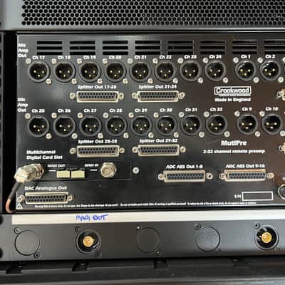 Crookwood MultiPre 32 channel remote controllable, fully recallable, multichannel microphone preamp with MADI and AES Outputs image 5