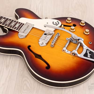 1995 Epiphone Casino-JL John Lennon Edition Pre-Elitist w/ Bigsby & Hangtag, Japan Terada image 11