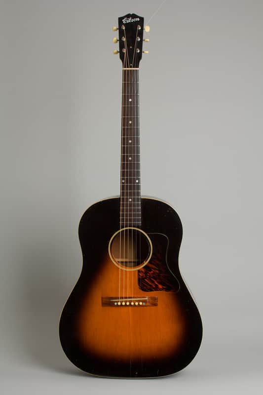 Gibson J-35 Flat Top Acoustic Guitar (1937), black tolex hard shell case. image 1