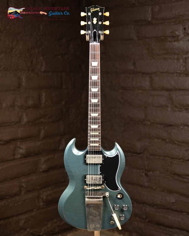 Gibson Custom 1964 SG Standard Reissue with Maestro, Ultra Light Aged, Pelham Blue (New) image 1