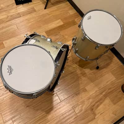 Vintage 60's Ludwig Maple 3-Piece 13/16/22 Drum Kit Set in Silver Sparkle (Rm4) image 11