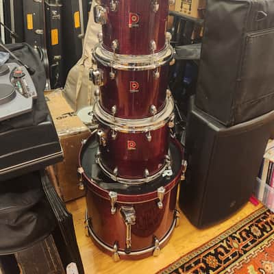 Premier XPK Drum Kit Wine Red w/ Tom Stands - 10" / 12" / 14" / 20” image 1