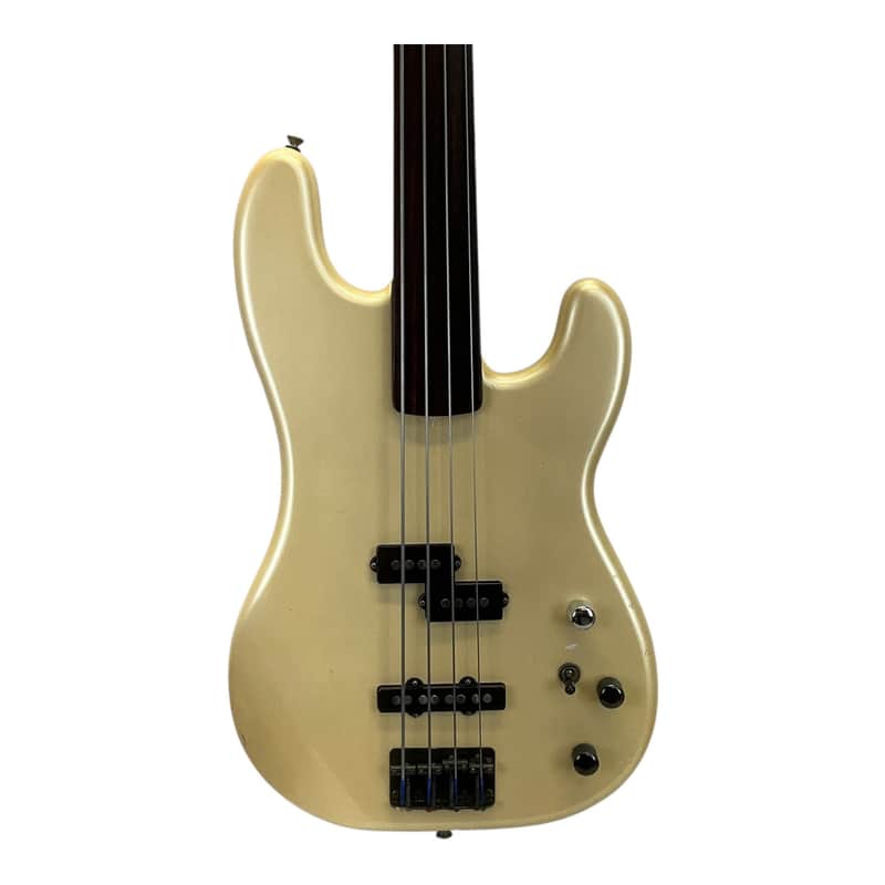 Used Fender Jazz Bass Special Fretless Bass Guitar Yellow 4-String image 1