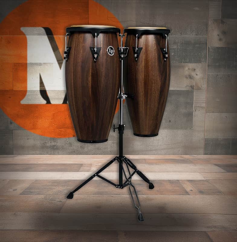 Latin Percussion LP Aspire 10-inch and 11-inch Conga Set with Double Stand - Jamjuree (LPA646-SW) image 1