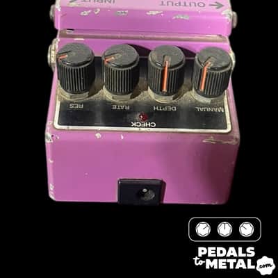 Boss BF-2 Flanger (Black Label) 1980 - 1984 - Purple X12839 image 4