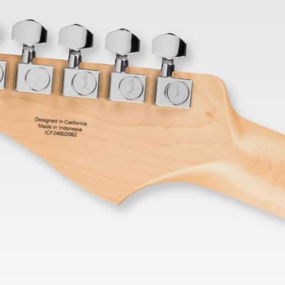 Fender Standard Stratocaster HSS Electric Guitar Aqua Marine Meta Bundle with Fender Classic Guitar Picks 12-Pack, 10ft Series Instrument Cable Black, Logo Guitar Strap 2in Black with White image 8