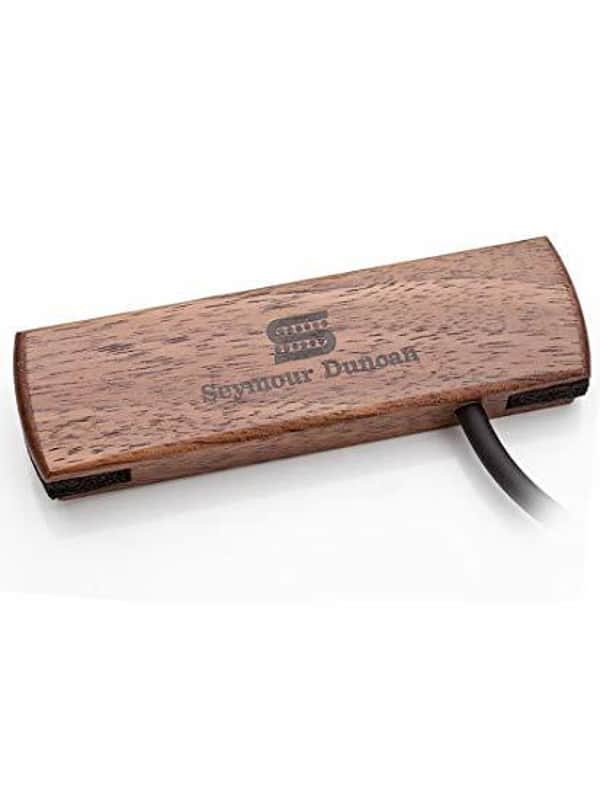 MINT Seymour Duncan SA-3SC Single Coil Woody Acoustic PICKUP & CABLE Walnut image 1
