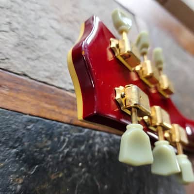 Jay Turser single-cut Les Paul  2010s - orange burst image 6