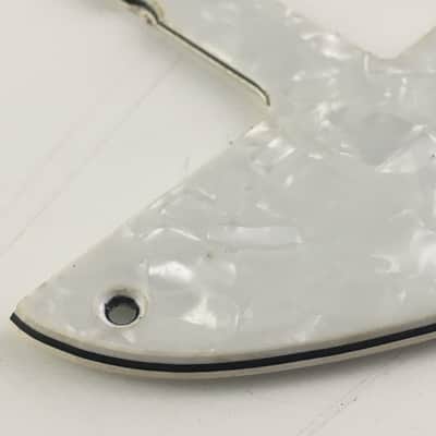 Light Relic White Pearl Aged Tele Mini Duncan Humbucker Pickguard for Fender Vintage ‘59 Custom Guitar image 10