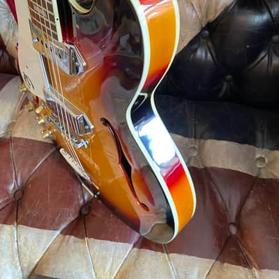 Epiphone Scarce Left Handed 1999 Casino Electric Guitar Antique Sunburst Finish Peerless Factory Korea w/ OHSC & Docs LEFTY! image 10