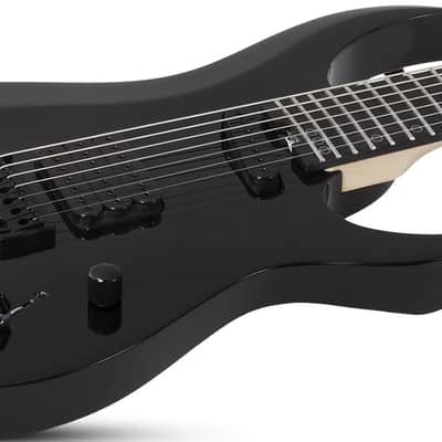 Schecter Sunset-7 Triad - Gloss Black (2575) image 6