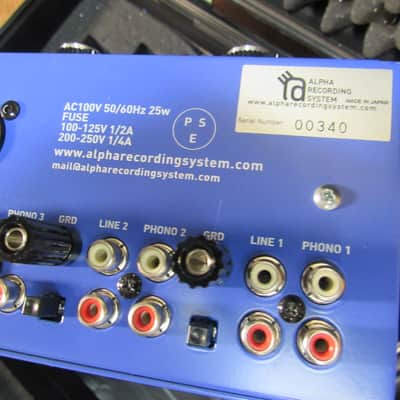 Alpha Recording Systems ARS Model 9000 Rotary Tabletop DJ Mixer Limited Blue With Case image 4