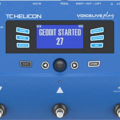 TC Helicon VoiceLive Play Vocal Multi-Effects Pedal w/ Power Supply and 2 XLR Cables image 2