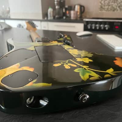 Original 1991 Ibanez JEM77-FP Steve Vai Signature Black Floral Pattern image 6