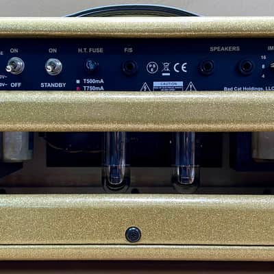Bad Cat Hot Cat 30R - Custom Shop Gold Sparkle Cabinet image 6