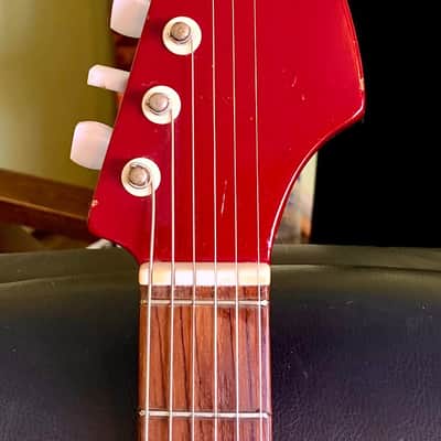 Teisco Early 60s E-110 Tulip 1960s Fiesta Red image 4