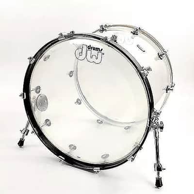 DW DDAC1822KKCL 18x22" Design Series Acrylic Bass Drum image 1