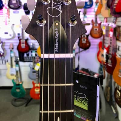 2025 PRS Modern Eagle V 10 Top Electric, Carrol Blue with Hardshell Case image 18
