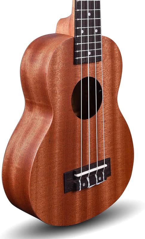 Soprano Ukulele - Mahogany Wooden Ukulele for Beginners (Super Combo) - for Adults, Kids or Players - Ukulele Soprano with Capo, Tuner, Strings, Strap, Picks and Bag image 1