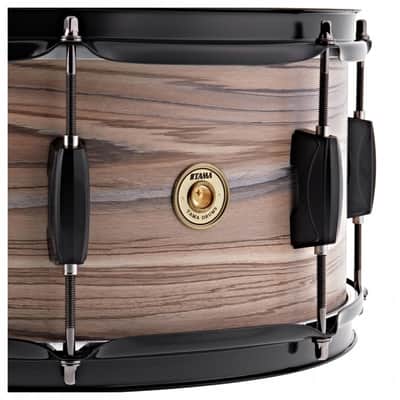 Tama Woodworks 14"x 6.5" Snare drum - Natural Zebrawood Wrap image 5