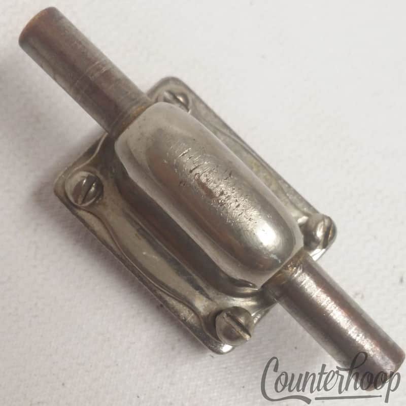 *Leedy 1x 4-Hole/Professional Snare Drum Lug Nickel Vintage 20s Indianapolis USA image 1