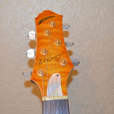 Zion Phil Keaggy Primera Honey Burst - ONE of only 10 made - Seymour Duncan Custom Shop - Quilt top image 2