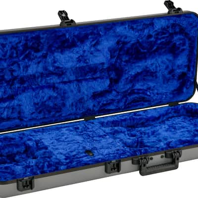 Fender Deluxe Molded Strat/Tele Case, Silver/Blue image 1