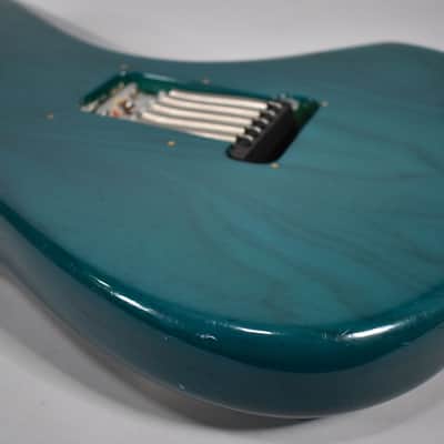 1998 Fender American Deluxe Stratocaster Transparent Teal w/HSC image 12