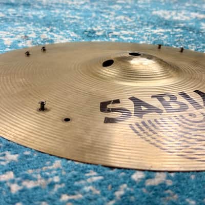 VINTAGE 14” Sabian AA SIZZLE Hats 975g 1338g image 7
