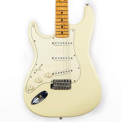 Fender 1973 Strat, LEFTY, Refin Olympic White image 2