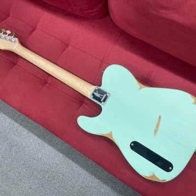 Slick SL50 T-Style Electric Guitar - Aged Surf Green image 14
