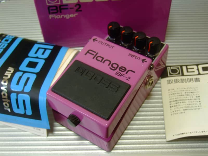 1985 Boss BF-2 Flanger w/ Original Box & Manual / MIJ Made in Japan (Green Label) image 1