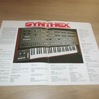 Elka Synthex - 1981 - Original Vintage Synthesizer Brochure/Catalog image 2