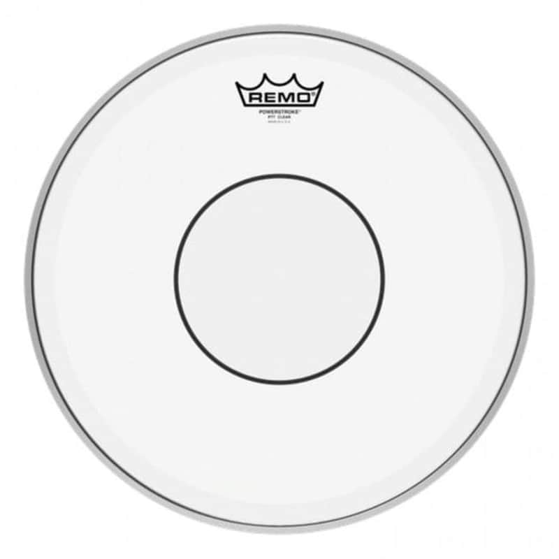 Remo Powerstroke 77 Clear Snare Drumhead 14" w/Clear Dot on Top image 1
