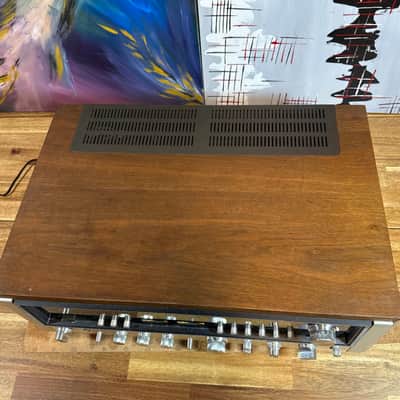 sansui 9090 db vintage stereo Integrated Amplifier receiver Silver Audiophile image 8