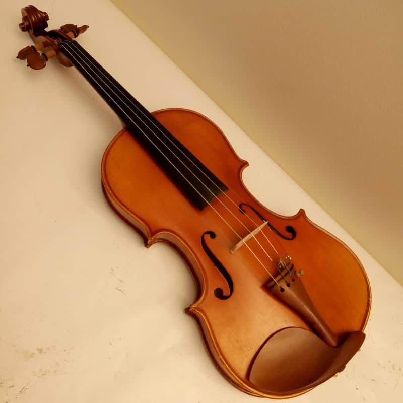 One 1Piece Back! Violin Size 4/4 Luthier+Knilling Case+Bow*Wood Chin-Rest+Tuners image 1