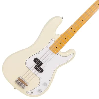 Vintage V4MVW ReIssued Maple Fingerboard Vintage White image 1